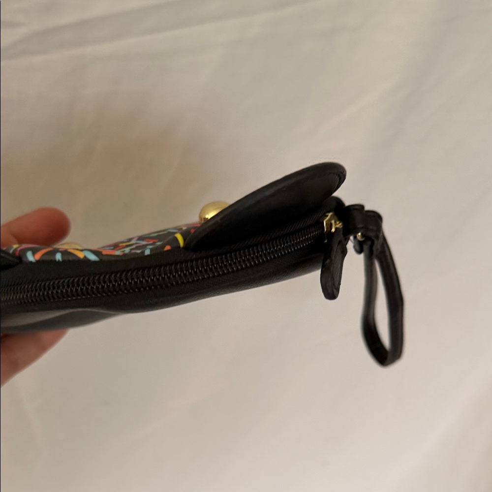 Betsey Johnson Black and Pink Bear Wristlet - Picture 7 of 7